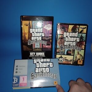 Grand Theft Auto San Andreas PC City Guide With Poster No Game Poster Never Used